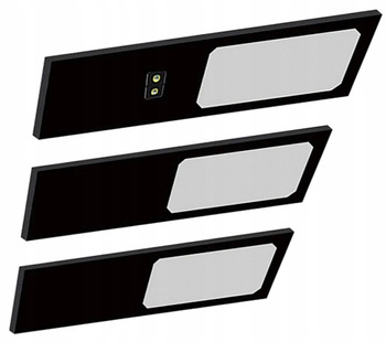 3 Sztuki Lampa Podszafkowa LED 3x 4W Włącznik na Ruch Ręki 4000K Czarna