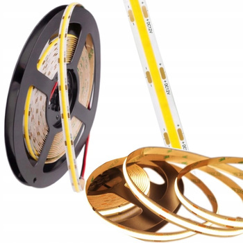 Ecolight Taśma Pasek LED Dzienna COB Pasek 45W 5m Neutralna 12V