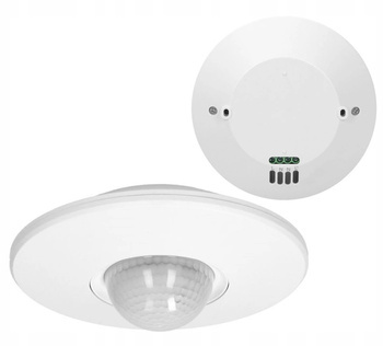 Czujnik Ruchu Sufitowy Natynkowy LED 360 Stopni Regulacja Zasięg 20m