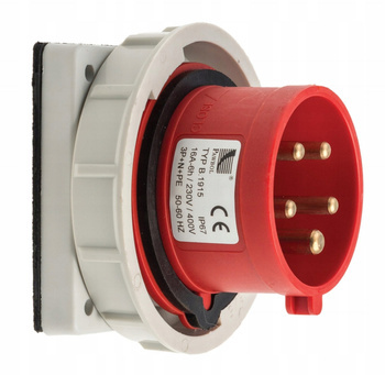 Wtyczka Siłowa Tablicowa 400V 16A 5P IP67