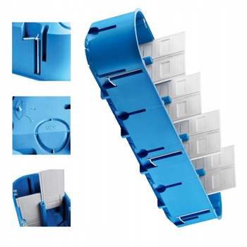 Puszka Elektryczna Podtynkowa do pustych ścian Regips Głęboka 5x60mm Simet