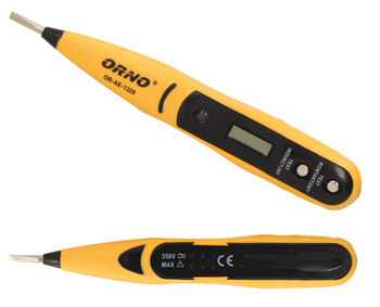 Uniwersalny Tester Napięcia Próbówka Detektor 12-250V AC DC Wyświetlacz LCD