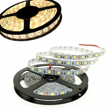 Taśma LED 5m Barwa Biała Neutralna 72W 12V Listwa Ledowa 4000K IP20