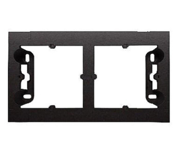 SIMON 54 Puszka Natynkowa Podwójna 2x CZARNY MAT