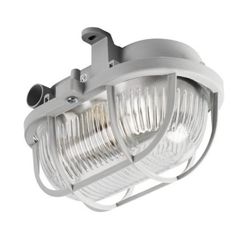 Kanlux Lampa Kanałowa Plafon Plafoniera 60W IP54 Szary 220-240V