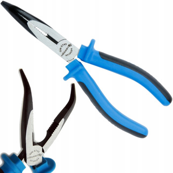 HOEGERT Szczypce Kombinerki Wydłużone Wygięte Odgięte Zakrzywione 200 mm