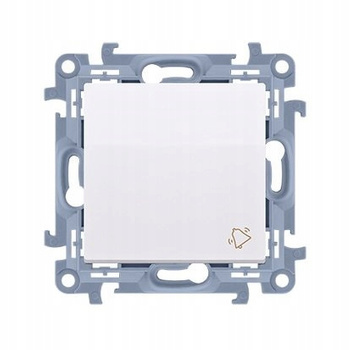 SIMON 10 Przycisk dzwonkowy odbijający BIAŁY