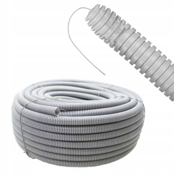 Peszel Rura Karbowana z Pilotem do Kabli Szara 16/11 mm 320N 25m PAWBOL