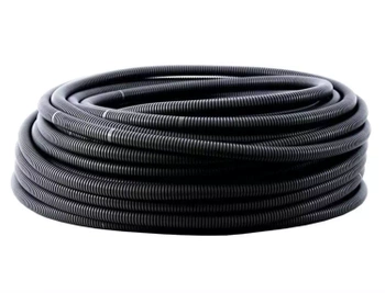 Peszel Rura Karbowana Osłonowa Samochodowa Rozcięta Czarna 10-7 mm 100 m