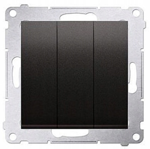 SIMON 54 Włącznik Potrójny Podświetlany LED 3x MAT