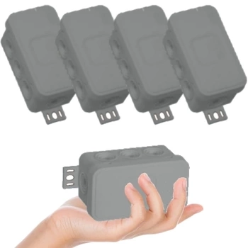 VIPLAST Puszka Natynkowa Hermetyczna Na Klik IP54 80x45x41 mm Szara 5 Szt