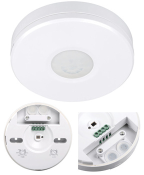 Kanlux Hermetyczny Czujnik Ruchu PIR LED ZONA MINI 300W Zewnętrzny Biały