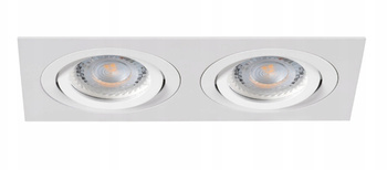 KANLUX Oczko Podwójna Oprawa Halogenowa LED Sufitowa Ruchoma SEIDY GU10