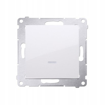 KONTAKT SIMON 54 Łącznik pojedynczy podświet BIAŁY