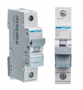 HAGER Wyłącznik nadprądowy MBN120E 1-fazowy B20