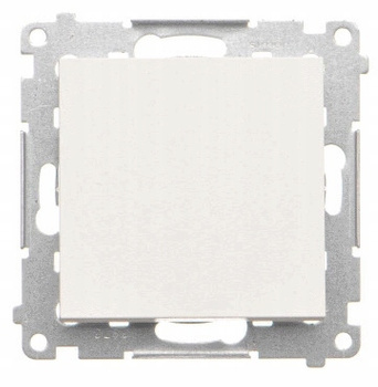 Simon 55 Przycisk Pojedynczy Rozwierny Biały MAT
