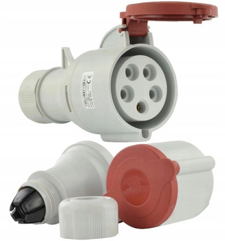 Gniazdo siłowe przenośne IP44 32A 5P 400V