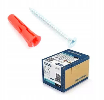 KOELNER Kołki rozporowe UNO 6 + wkręty 28mm 100szt