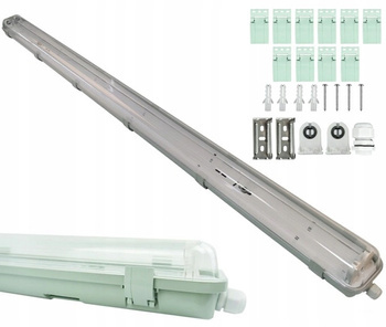 Hermetyczna Oprawa Oświetleniowa do tub LED T8 Natynkowa 2x 120cm do Garażu