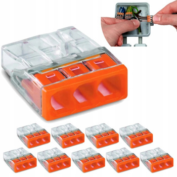 WAGO 2273-203 Szybkozłączka złączka 3x2,5 10 szt.