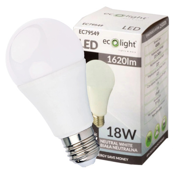 Żarówka LED ledowa Klasyczna E27 18W 4000K Neutral