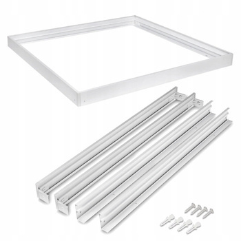 Biała Ramka LED Aluminiowa do Paneli LED Oprawa 60x60x7cm