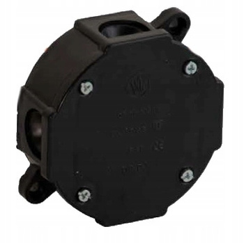 Puszka Natynkowa Hermetyczna 79x79 Wkręty Czarna