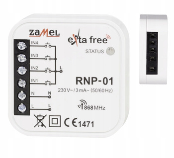 Radiowy nadajnik dopuszkowy 4-kanałow RNP-01 ZAMEL