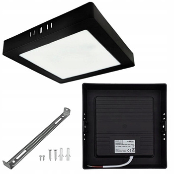 Oprawa Plafon Lampa LED Sufitowa Natynkowa 12W 4000K Neutralne 17x17cm