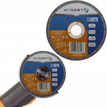 HOEGERT Tarcza Korundowa Do Cięcia Stali Nierdzewnej INOX 125x1.0x22.23 mm