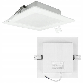 Lampa LED Oprawka Wpuszczana Podtynkowa Kwadratowa 12W 4000K Neutralne
