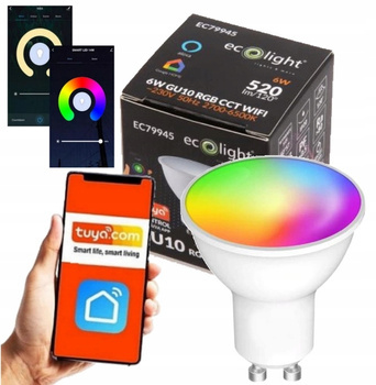 Żarówka RGB LED na WiFI Smart Aplikacja TUYA SMART CCT