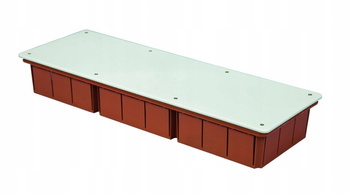 Puszka podtynkowa instalacyjna z pokrywą białą 480x160 x70mm