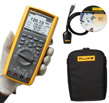 Fluke Duży Zestaw Multimetr Ręczny Aplikacja mobilna Fluke Connect