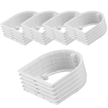 SIMET Pierścień Dystansowy Segmentowy 10 sztuk Białe