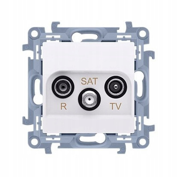 SIMON 10 Gniazdo Antenowe RTV-SAT Końcowe Podtynkowe BIAŁE