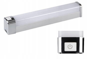 Lampa Ścienna LED z Włącznikiem 23W Biała Neutralna 1m Chrom