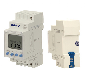 Elektroniczny Programator Czasowy Timer z Wyświetlaczem LCD na Szynę DIN