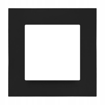 Simon 55 Ramka LINE Pojedyncza do gniazdka 1-krotna Czarny Mat
