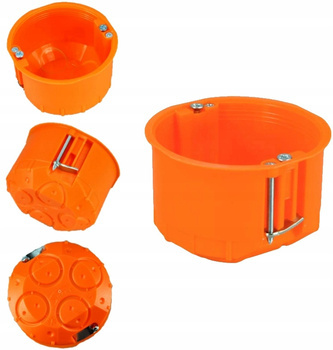 Puszka Elektryczna Podtynkowa do Regipsów G/K Płytka 60mm Wkręty SIMET