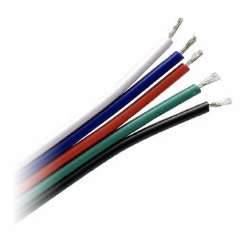Przewód do Taśm LED RGBW Kabel podłączeniowy Miedziany 5x 0,35mm2 25 m