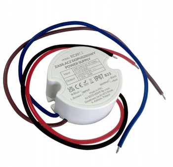 Zasilacz Hermetyczny Wodoodporny Dopuszkowy Do Puszki LED 25W 12V IP67