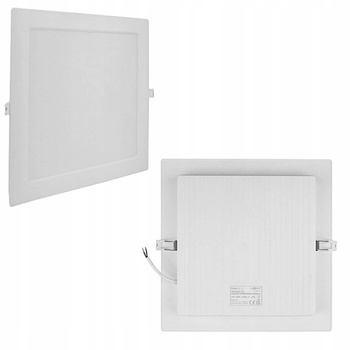 Lampa LED Oprawka Wpuszczana Podtynkowa Kwadratowa 24W 4000K Neutralne