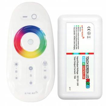 Sterownik Dotykowy do Taśm LED RGB z Pilotem Dotykowym 18A 216W