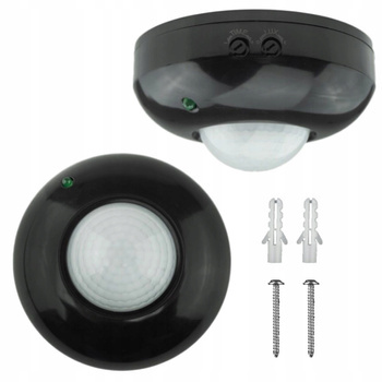 Czujnik Ruchu Sensor Czujka Sufitowa na Podczerwień Wewnętrzny Zasięg 6m