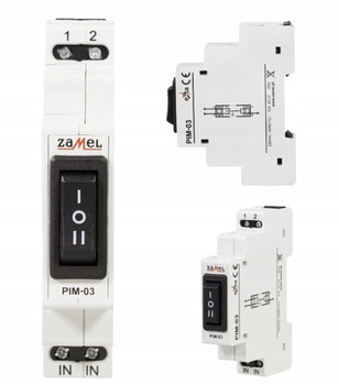ZAMEL Przełącznik Instalacyjny I-0-II 230V PIM-03