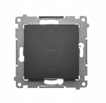 SIMON 54 Włącznik Łącznik Żaluzjowy Czarny Mat