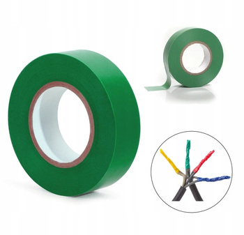 Taśma Izolacyjna Mocna Izolacja Zielona 19 mm 20M