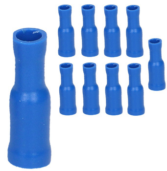 Konektor Całkowicie Izolowany Końcówka Kablowa 2,5 mm2 10 szt. Niebieski