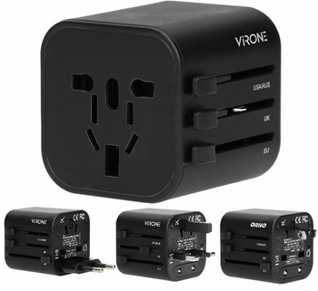 Uniwersalny Adapter Podróżny Przejściówka GoWorld USA UK EURO AUS